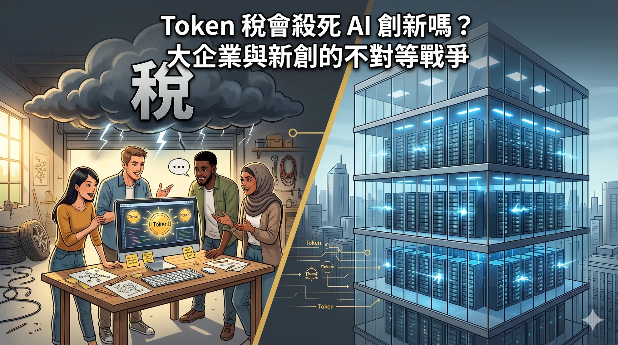 Token 稅會殺死 AI 創新嗎？大企業與新創的不對等戰爭