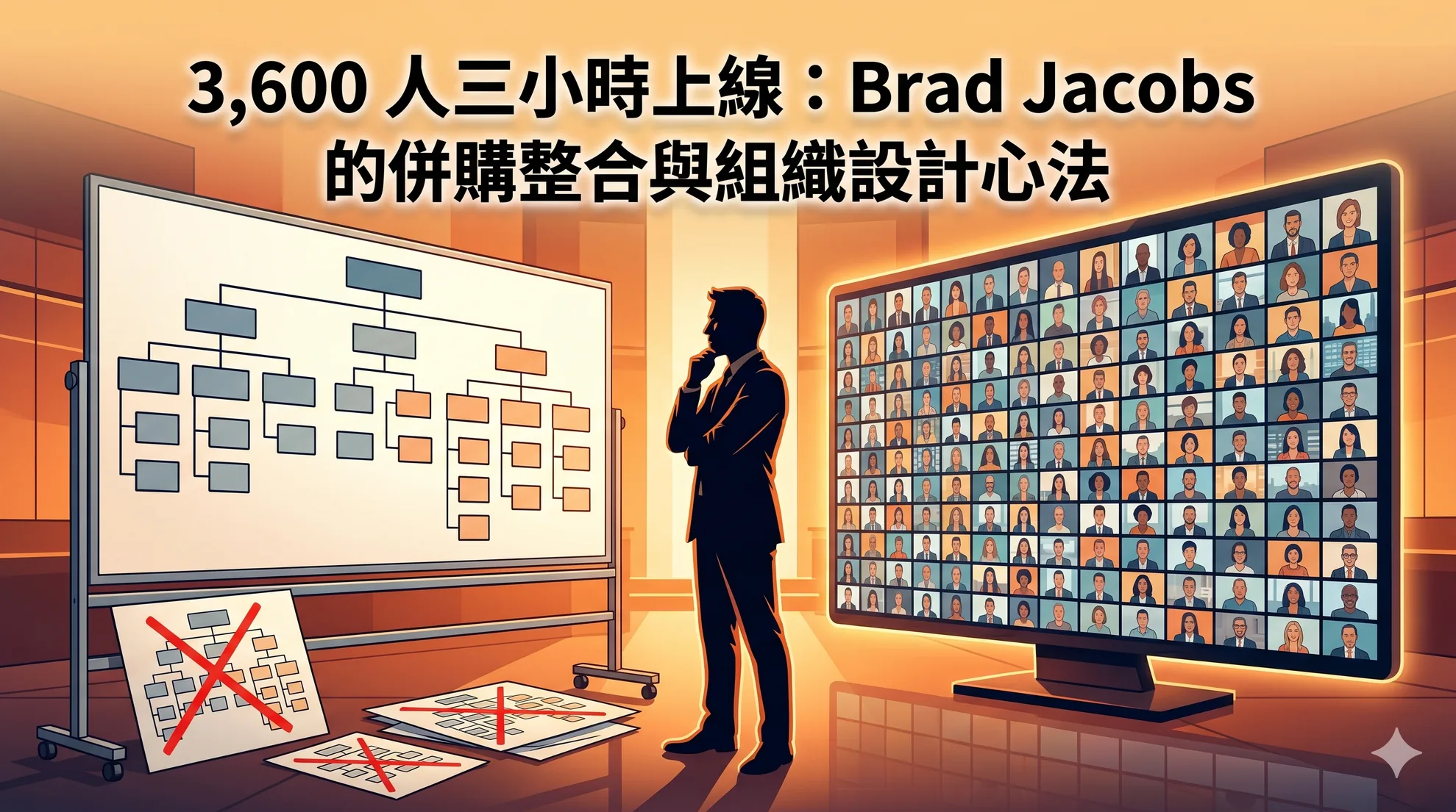 3,600 人三小時上線：Brad Jacobs 的併購整合與組織設計心法