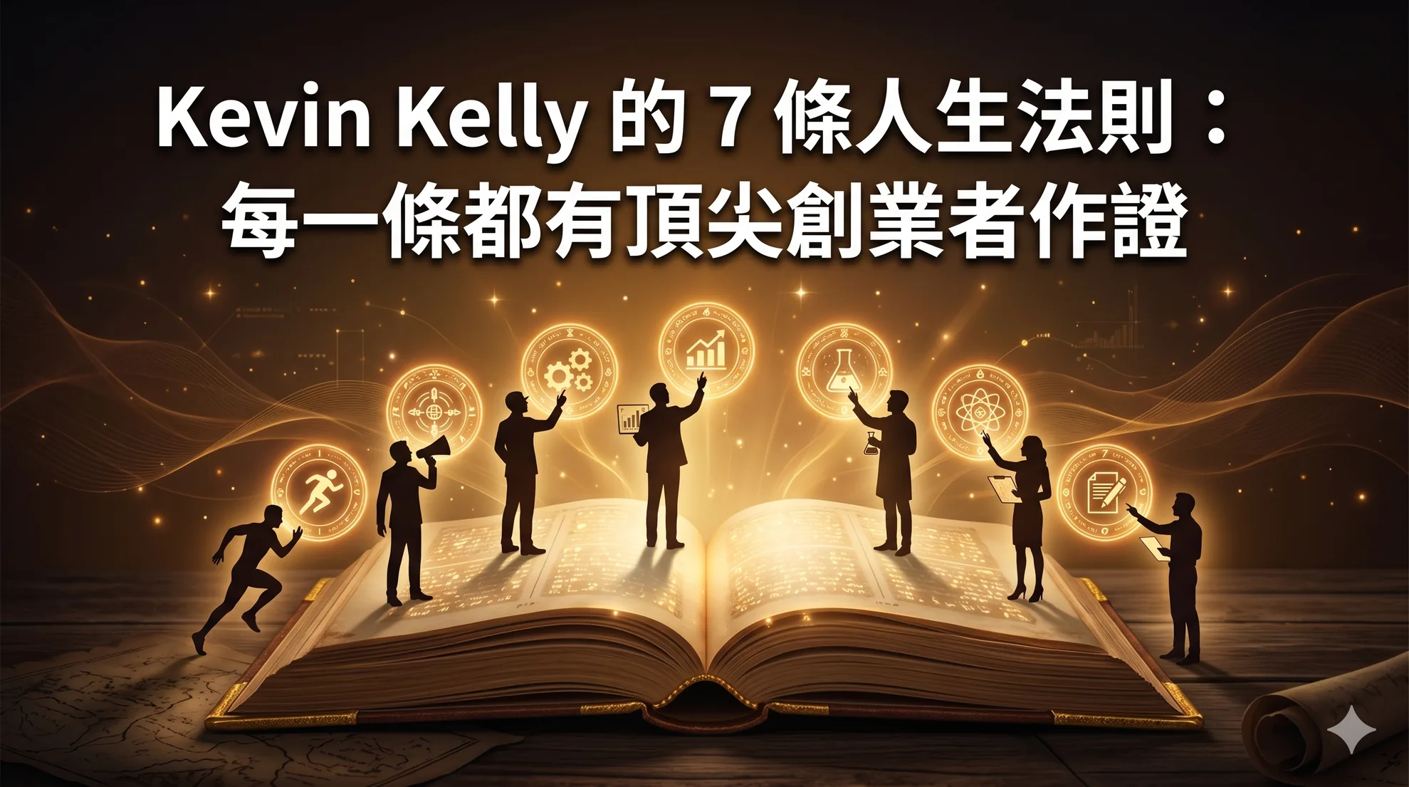 Kevin Kelly 的 7 條人生法則：每一條都有頂尖創業者作證