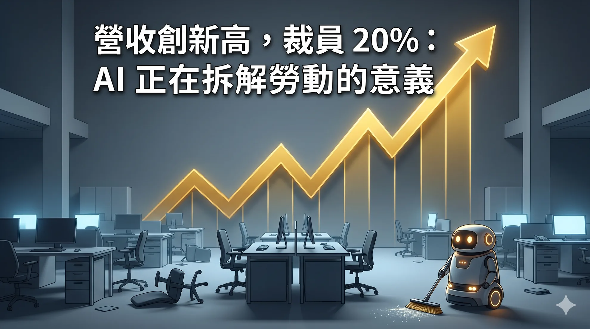 營收創新高，裁員 20%：AI 正在拆解勞動的意義