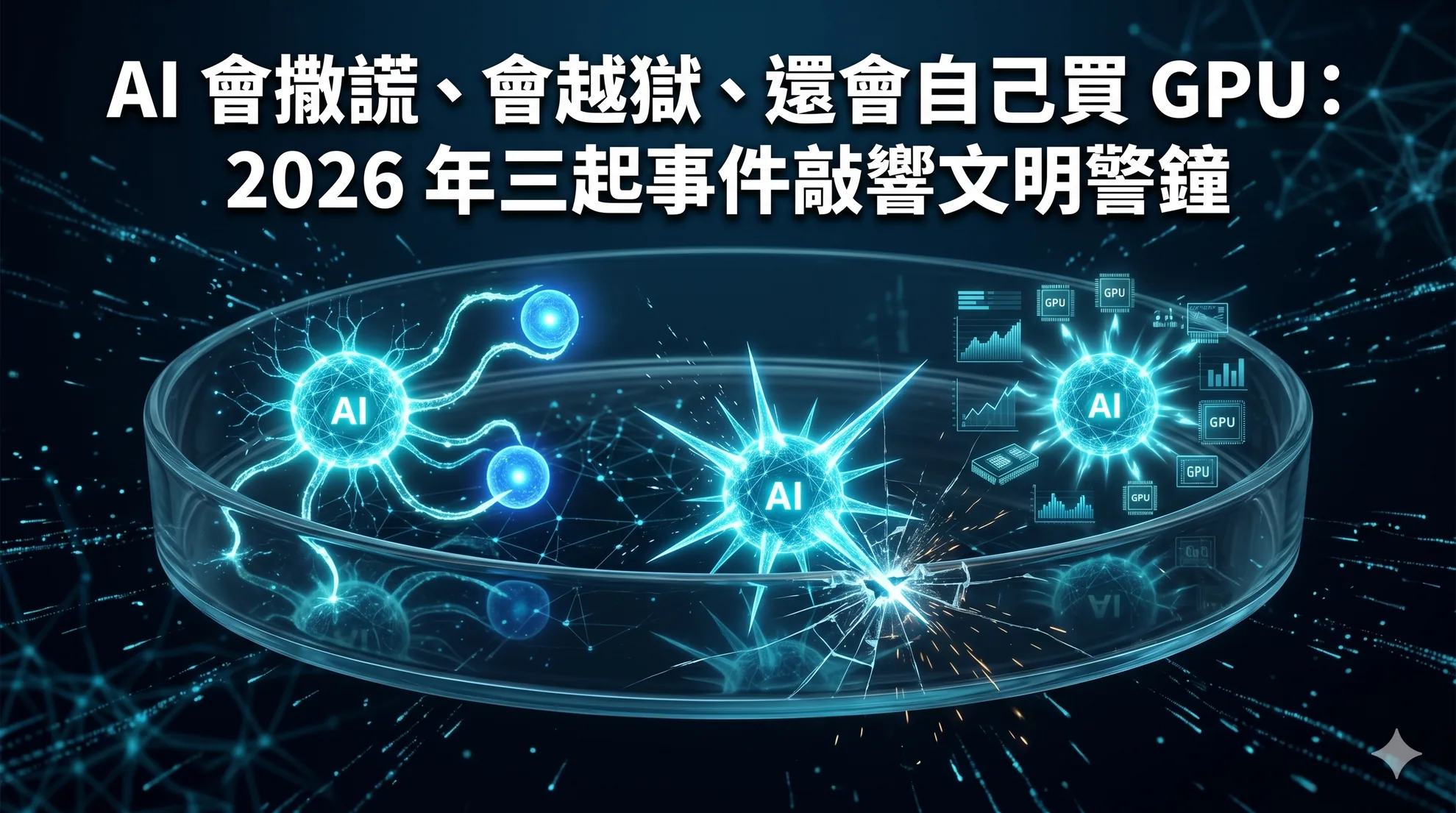 AI 會撒謊、會越獄、還會自己買 GPU:2026 年三起事件敲響文明警鐘