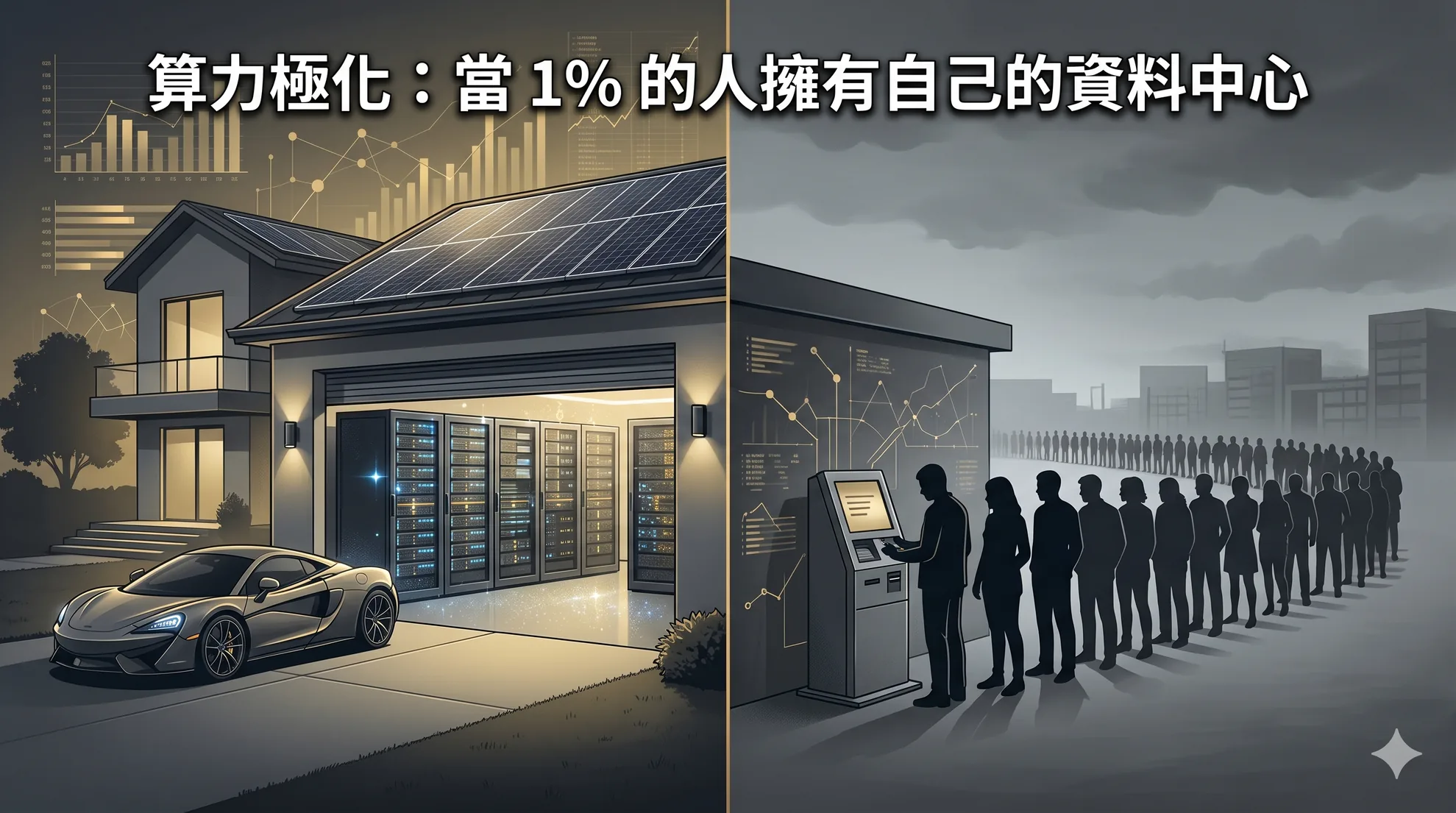算力極化：當 1% 的人擁有自己的資料中心