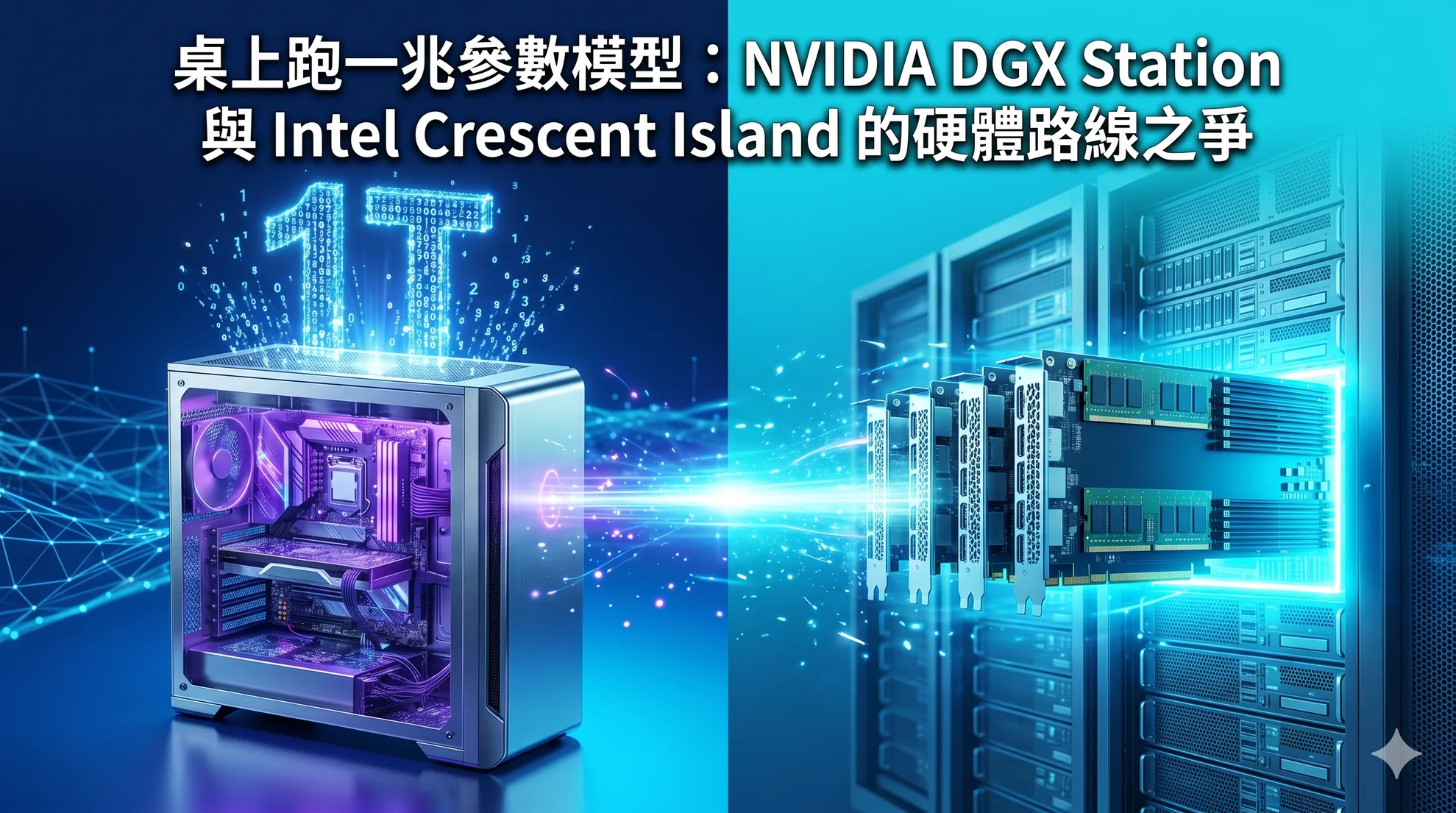 桌上跑一兆參數模型:NVIDIA DGX Station 與 Intel Crescent Island 的硬體路線之爭