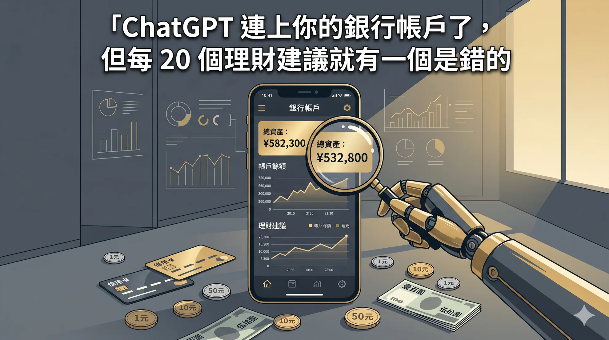 ChatGPT 連上你的銀行帳戶了，但每 20 個理財建議就有一個是錯的
