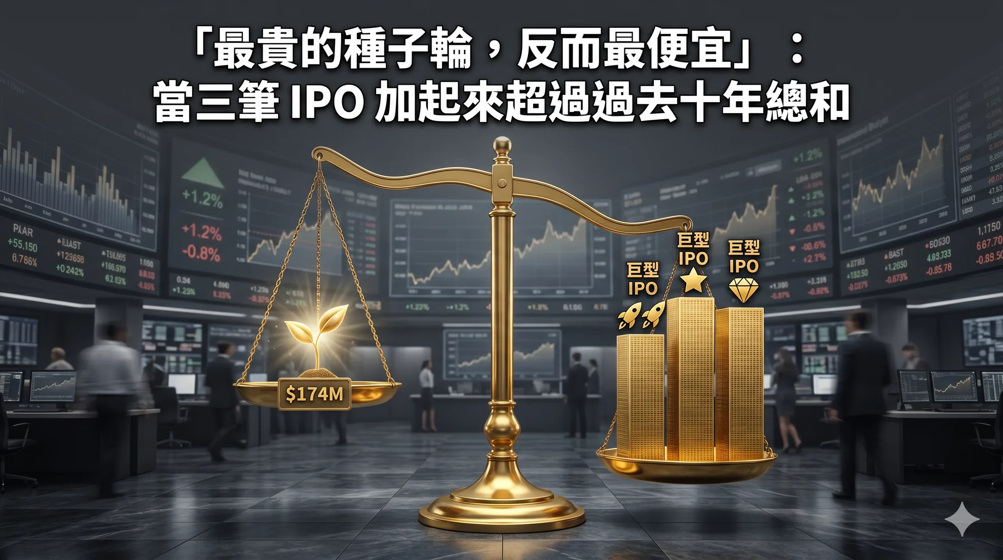 「最貴的種子輪，反而最便宜」：當三筆 IPO 加起來超過過去十年總和