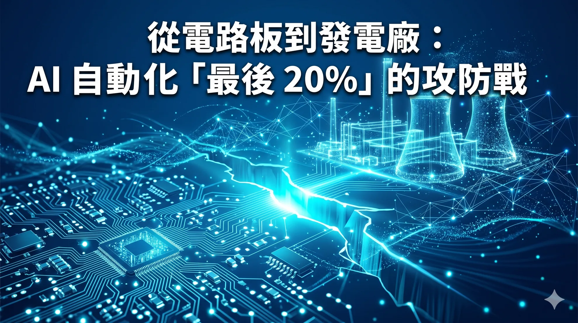 從電路板到發電廠:AI 自動化「最後 20%」的攻防戰