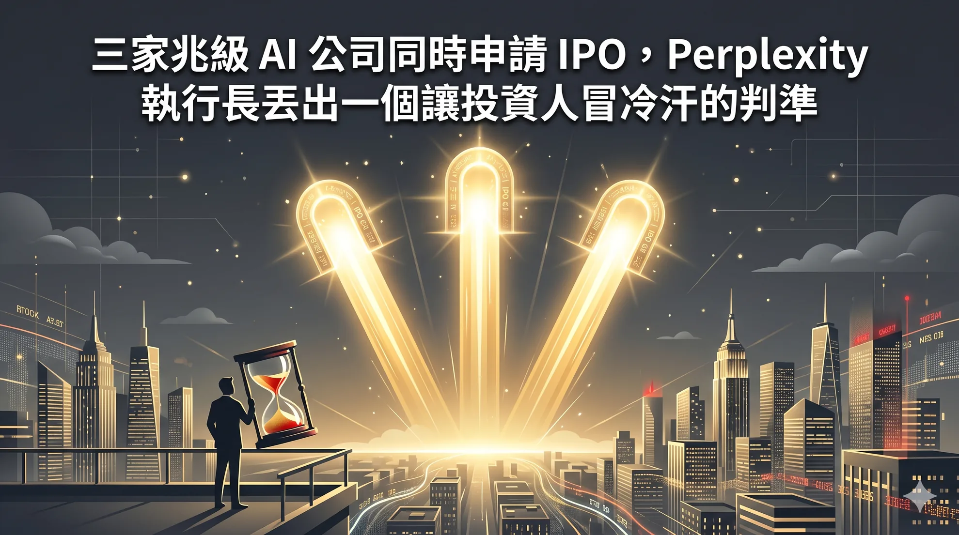 三家兆級 AI 公司同時申請 IPO,Perplexity 執行長丟出一個讓投資人冒冷汗的判準