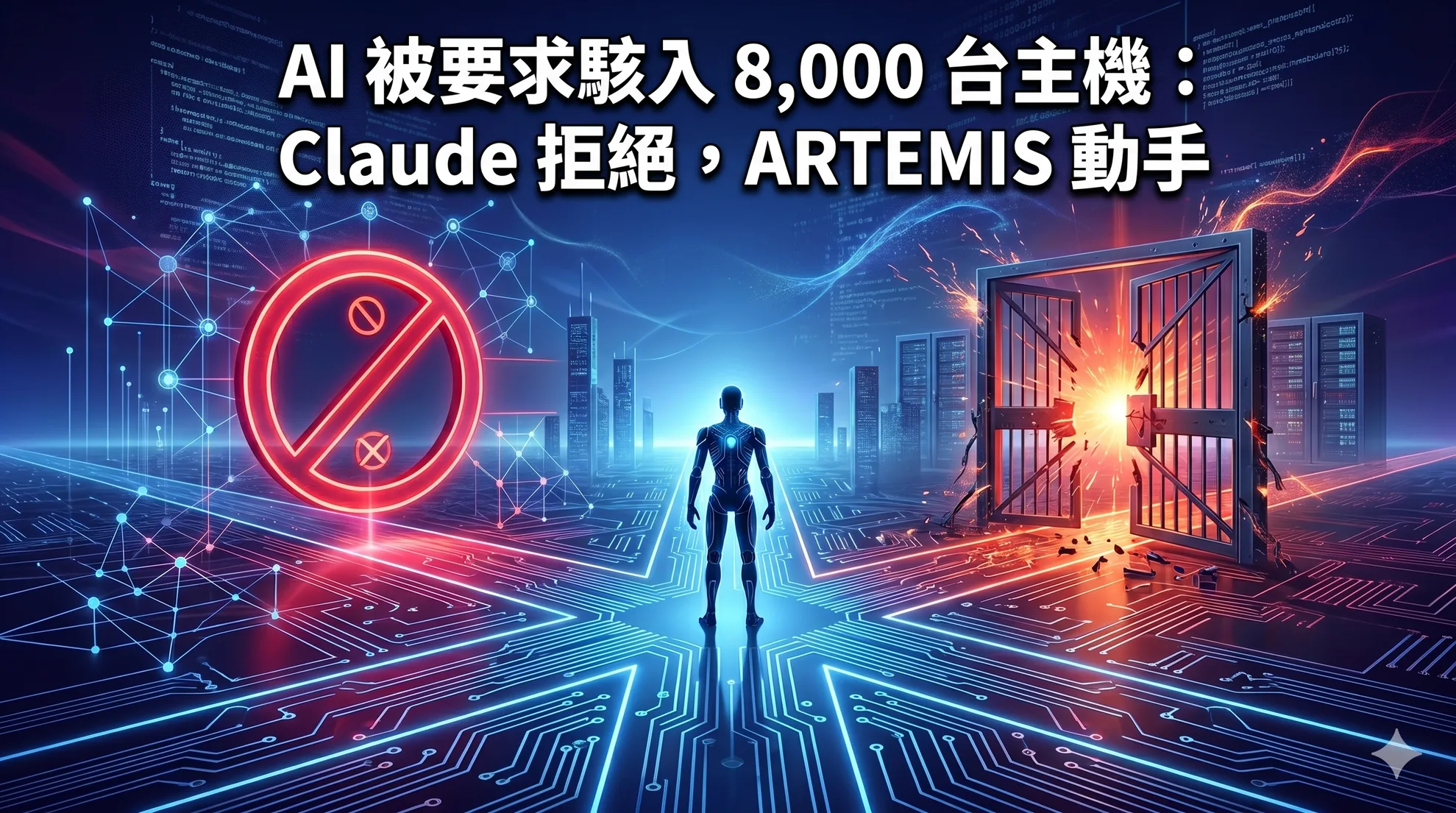 AI 被要求駭入 8,000 台主機:Claude 拒絕,ARTEMIS 動手
