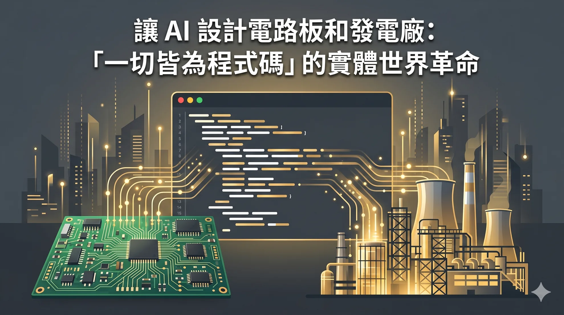 讓 AI 設計電路板和發電廠：「一切皆為程式碼」的實體世界革命