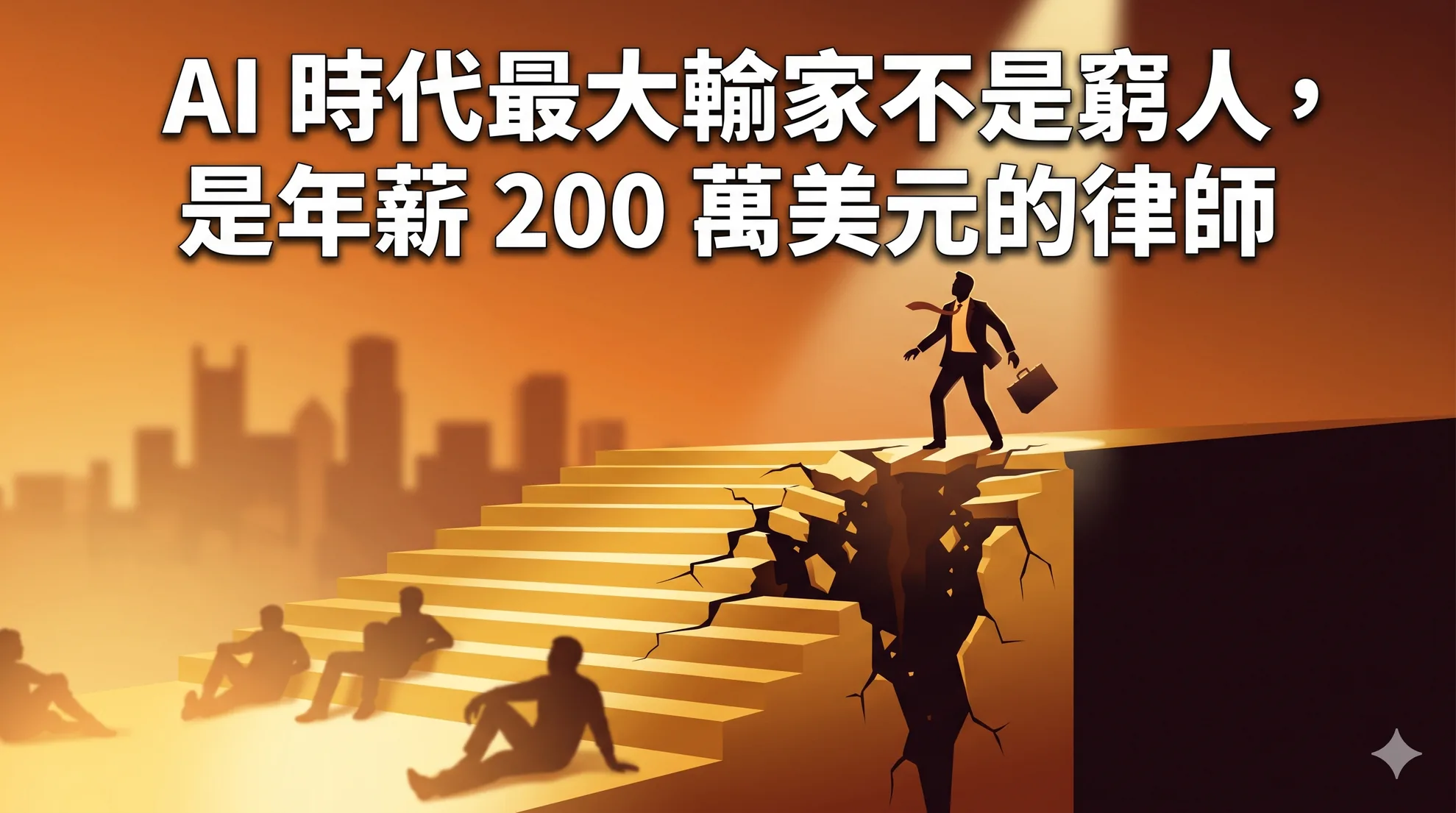 AI 時代最大輸家不是窮人，是年薪 200 萬美元的律師