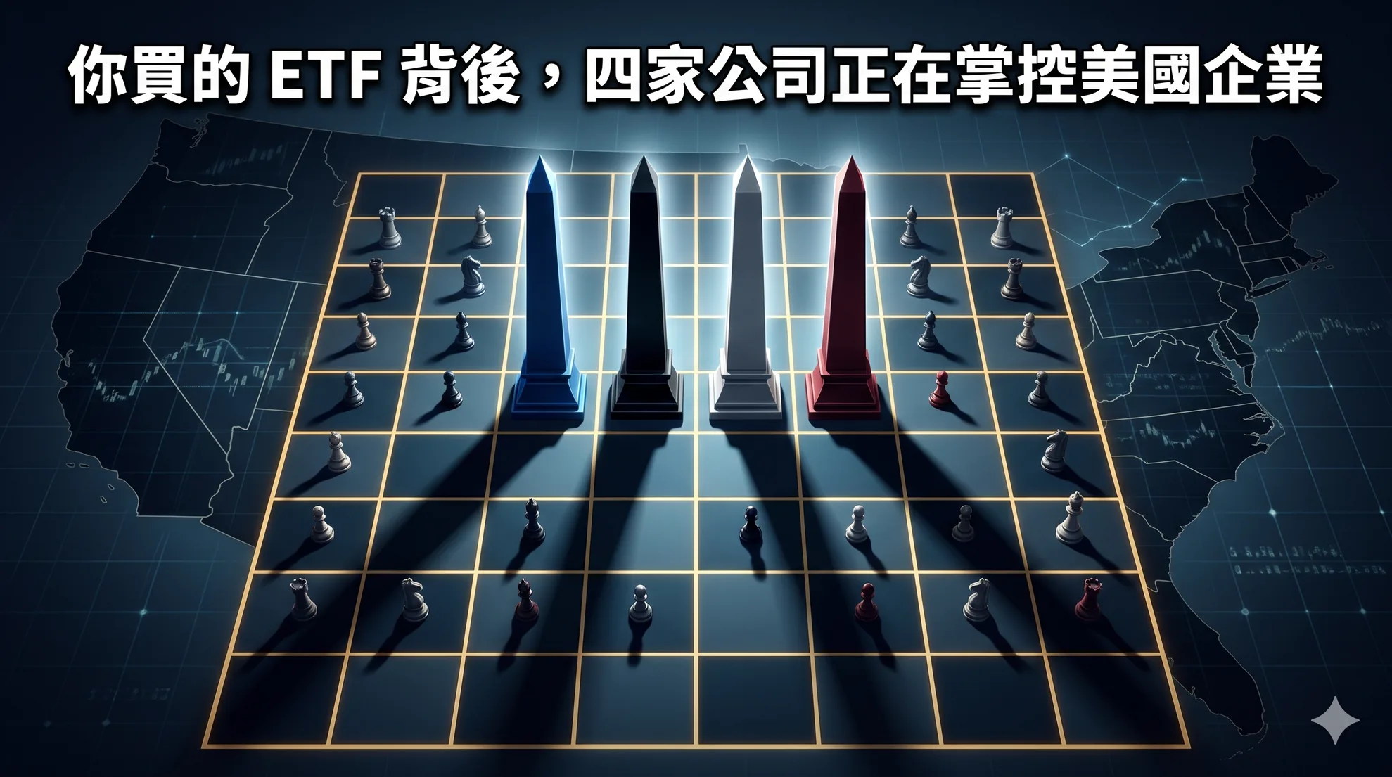 你買的 ETF 背後,四家公司正在掌控美國企業