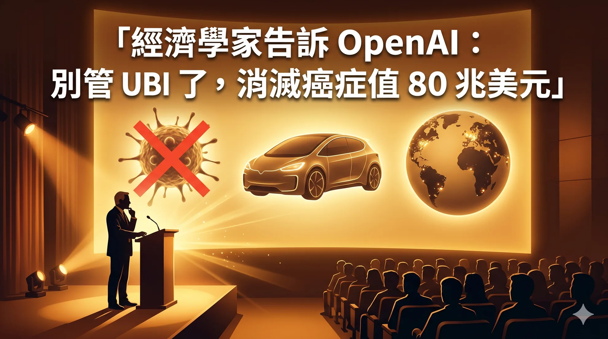 經濟學家告訴 OpenAI：別管 UBI 了，消滅癌症值 80 兆美元