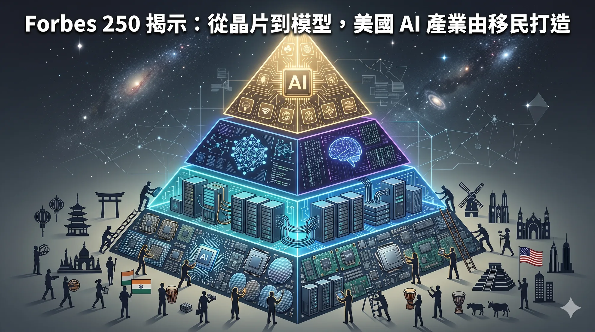 Forbes 250 揭示：從晶片到模型，美國 AI 產業由移民打造