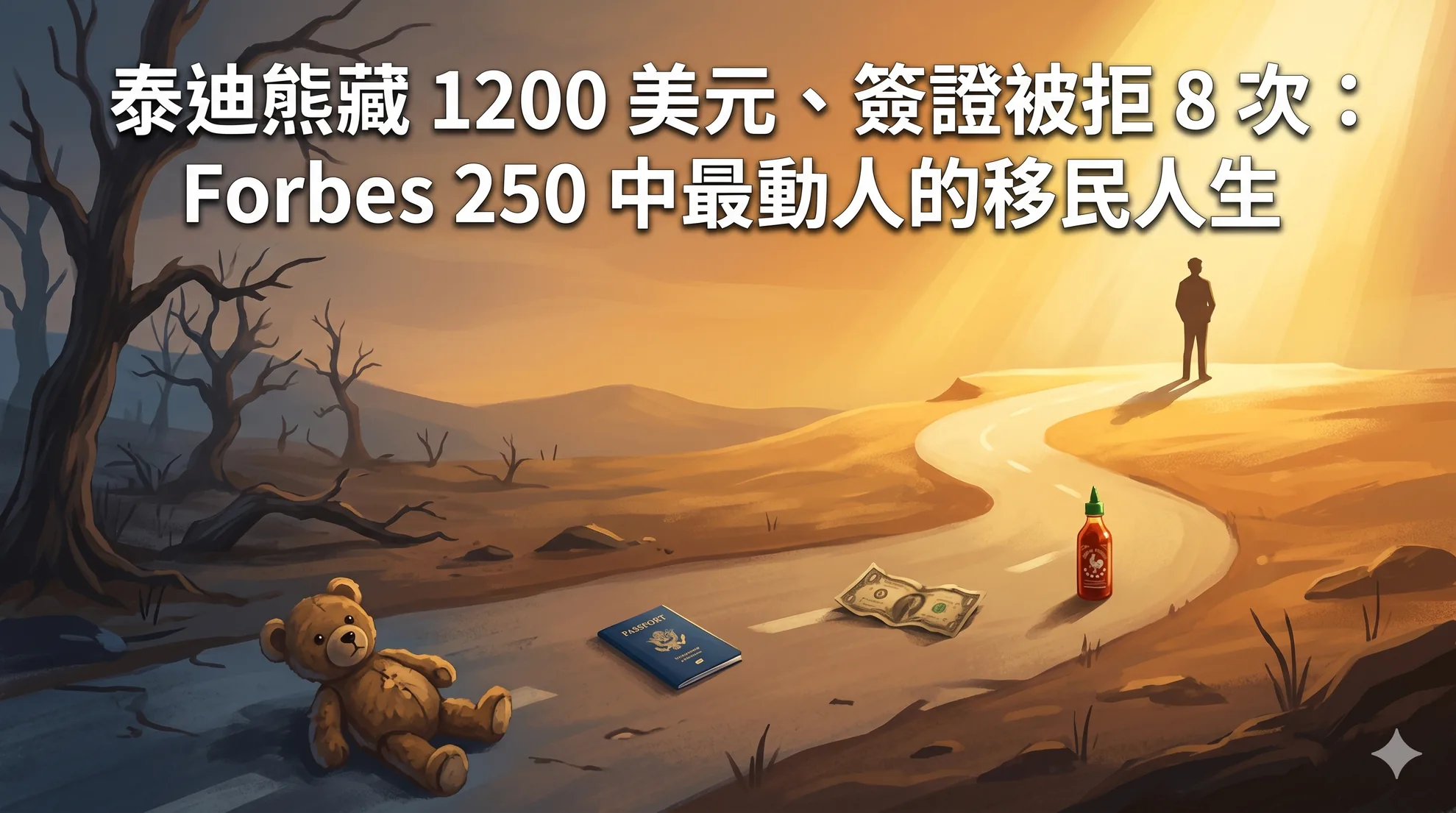 泰迪熊藏 1200 美元、簽證被拒 8 次：Forbes 250 中最動人的移民人生