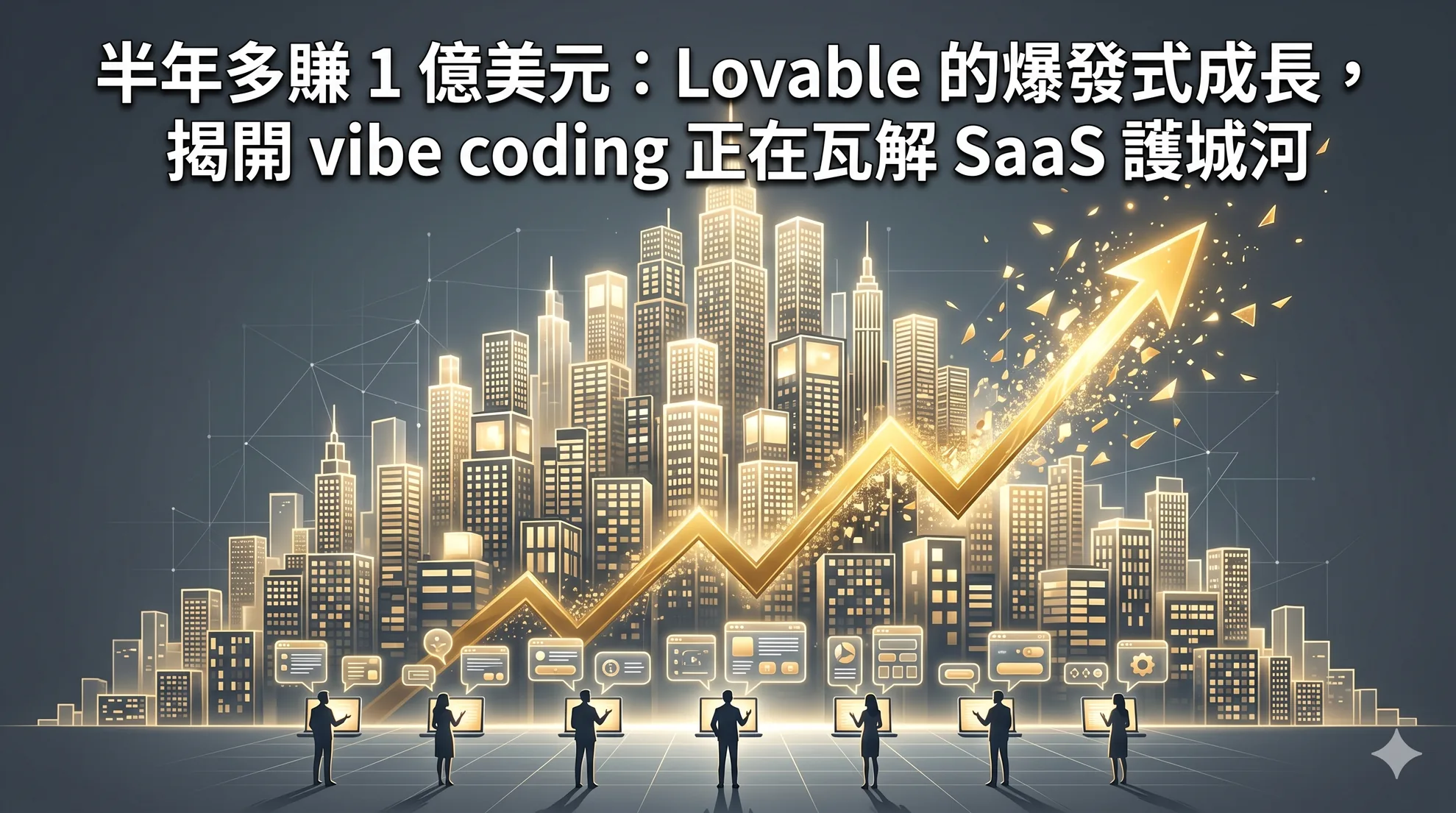 半年多賺 1 億美元：Lovable 的爆發式成長，揭開 vibe coding 正在瓦解 SaaS 護城河