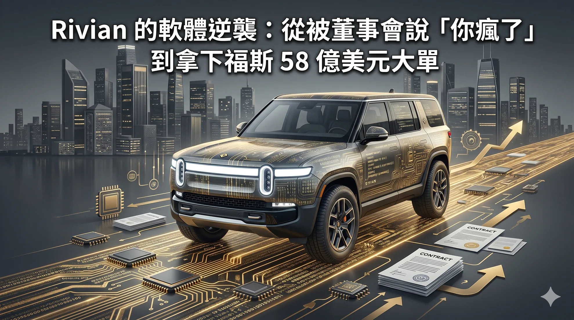 Rivian 的軟體逆襲：從被董事會說「你瘋了」到拿下福斯 58 億美元大單