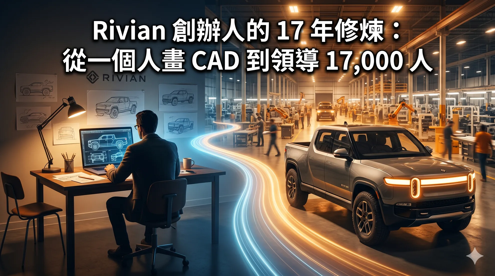 Rivian 創辦人的 17 年修煉：從一個人畫 CAD 到領導 17,000 人