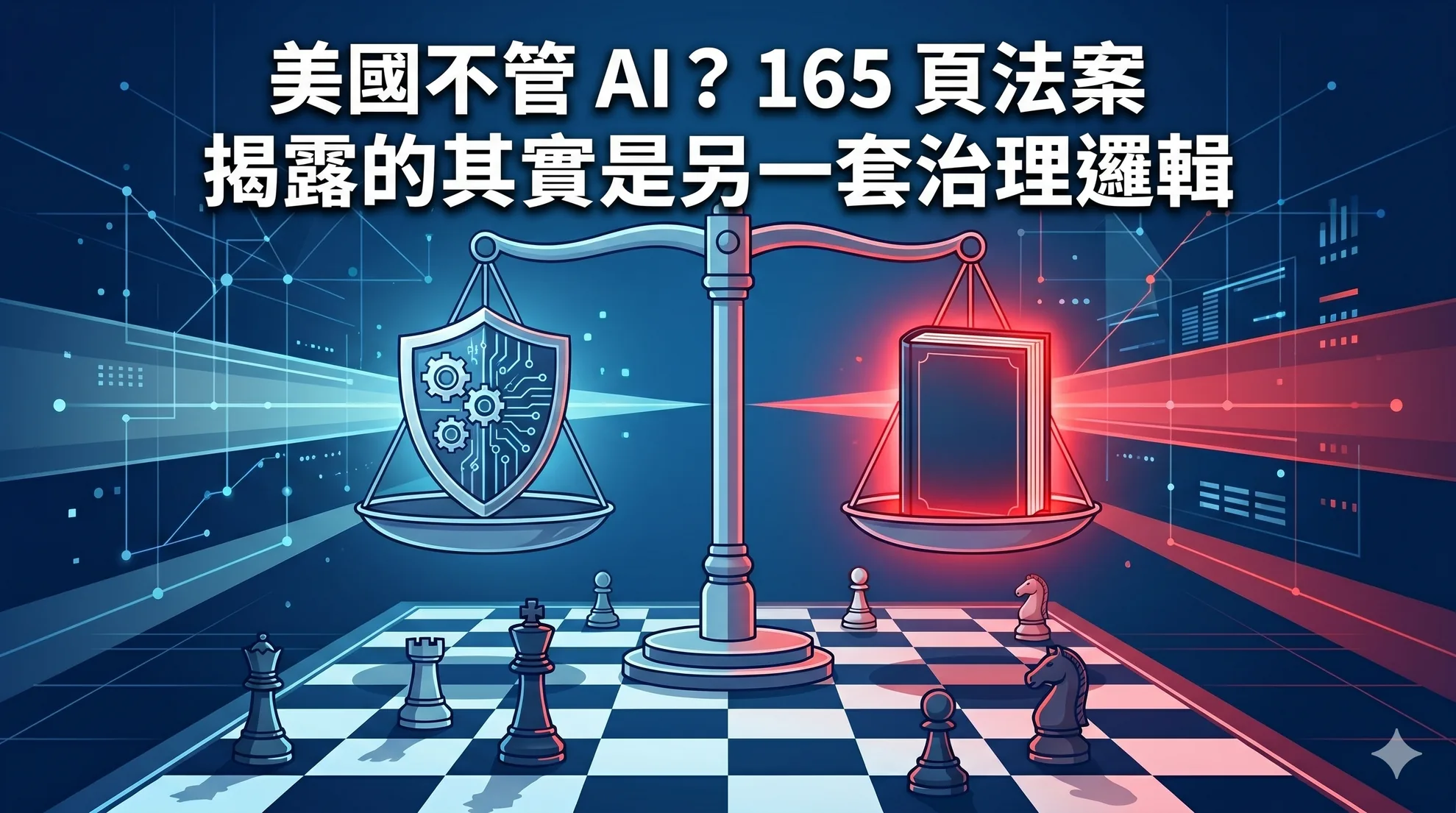 美國不管 AI?165 頁法案揭露的其實是另一套治理邏輯