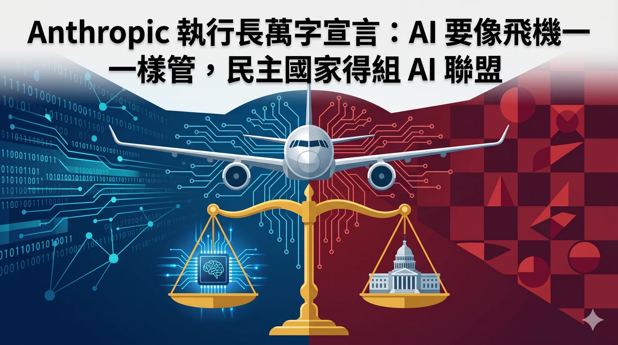 Anthropic 執行長萬字宣言:AI 要像飛機一樣管,民主國家得組 AI 聯盟